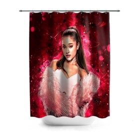 Штора 3D для ванной с принтом Ariana в городе Новоалтайск, 100% полиэстер | плотность материала — 100 г/м2. Стандартный размер — 146 см х 180 см. По верхнему краю — пластиковые люверсы для креплений. В комплекте 10 пластиковых колец | ariana grande | music | singer | альбом | ариана гранде | арт | девушки | звезда | знаменитость | любимые | музыка | певцы | персонаж | портрет | сша