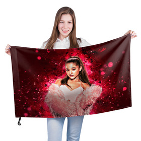 Флаг 3D с принтом Ariana в городе Новоалтайск, 100% полиэстер | плотность ткани — 95 г/м2, размер — 67 х 109 см. Принт наносится с одной стороны | ariana grande | music | singer | альбом | ариана гранде | арт | девушки | звезда | знаменитость | любимые | музыка | певцы | персонаж | портрет | сша