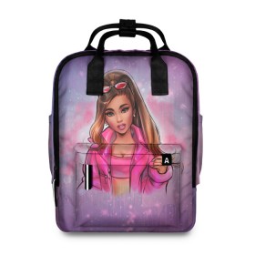 Женский рюкзак 3D с принтом Ariana Grande в городе Новоалтайск, 100% полиэстер | лямки с регулируемой длиной, сверху ручки, чтобы рюкзак нести как сумку. Основное отделение закрывается на молнию, как и внешний карман. Внутри два дополнительных кармана, один из которых закрывается на молнию. По бокам два дополнительных кармашка, куда поместится маленькая бутылочка
 | ariana grande | music | singer | альбом | ариана гранде | арт | девушки | звезда | знаменитость | любимые | музыка | певцы | персонаж | портрет | сша