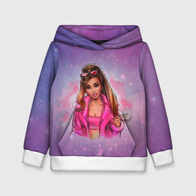 Детская толстовка 3D с принтом Ariana Grande в городе Новоалтайск, 100% полиэстер | двухслойный капюшон со шнурком для регулировки, мягкие манжеты на рукавах и по низу толстовки, спереди карман-кенгуру с мягким внутренним слоем | ariana grande | music | singer | альбом | ариана гранде | арт | девушки | звезда | знаменитость | любимые | музыка | певцы | персонаж | портрет | сша