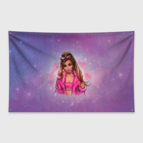 Флаг-баннер с принтом Ariana Grande в городе Новоалтайск, 100% полиэстер | размер 67 х 109 см, плотность ткани — 95 г/м2; по краям флага есть четыре люверса для крепления | ariana grande | music | singer | альбом | ариана гранде | арт | девушки | звезда | знаменитость | любимые | музыка | певцы | персонаж | портрет | сша