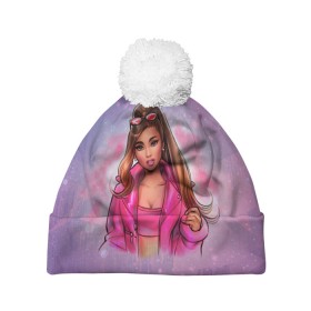 Шапка 3D c помпоном с принтом Ariana Grande в городе Новоалтайск, 100% полиэстер | универсальный размер, печать по всей поверхности изделия | ariana grande | music | singer | альбом | ариана гранде | арт | девушки | звезда | знаменитость | любимые | музыка | певцы | персонаж | портрет | сша