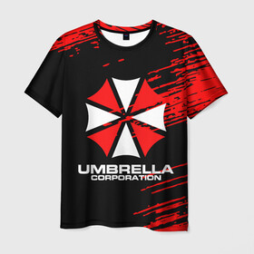 Мужская футболка 3D с принтом Umbrella Corporation. в городе Новоалтайск, 100% полиэфир | прямой крой, круглый вырез горловины, длина до линии бедер | resident evil | umbrella corporation | амбрелла | амбрелла корпорейшн | вирус | вымышленная военная и фармацевтическая корпорация | игра | умбрелла