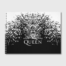 Альбом для рисования с принтом QUEEN в городе Новоалтайск, 100% бумага
 | матовая бумага, плотность 200 мг. | Тематика изображения на принте: queen | британская рок группа | квин | куин | кьюин | мистер робот | музыка | рами малек | рок | рок музыка | фредди меркьюри