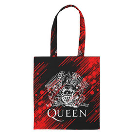 Шоппер 3D с принтом QUEEN. в городе Новоалтайск, 100% полиэстер | Плотность: 200 г/м2; Размер: 34×35 см; Высота лямок: 30 см | queen | британская рок группа | квин | куин | кьюин | мистер робот | музыка | рами малек | рок | рок музыка | фредди меркьюри
