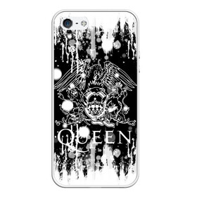 Чехол для iPhone 5/5S матовый с принтом QUEEN в городе Новоалтайск, Силикон | Область печати: задняя сторона чехла, без боковых панелей | queen | британская рок группа | квин | куин | кьюин | мистер робот | музыка | рами малек | рок | рок музыка | фредди меркьюри