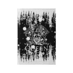 Обложка для паспорта матовая кожа с принтом QUEEN. в городе Новоалтайск, натуральная матовая кожа | размер 19,3 х 13,7 см; прозрачные пластиковые крепления | Тематика изображения на принте: queen | британская рок группа | квин | куин | кьюин | мистер робот | музыка | рами малек | рок | рок музыка | фредди меркьюри