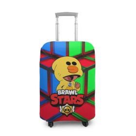 Чехол для чемодана 3D с принтом Brawl Stars:Leon Sally в городе Новоалтайск, 86% полиэфир, 14% спандекс | двустороннее нанесение принта, прорези для ручек и колес | 8 | 8 bit | bibi | brawl stars | brock | bull | crow | dinomike | el primo | leon | mobile game | mr.p | nita | poko | ricochet | stars | tara | бравл старс | ворон | леон | мобильные игры