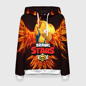 Женская толстовка 3D с принтом BRAWL STARS CROW | ВОРОН в городе Новоалтайск, 100% полиэстер  | двухслойный капюшон со шнурком для регулировки, мягкие манжеты на рукавах и по низу толстовки, спереди карман-кенгуру с мягким внутренним слоем. | bibi | brawl stars | coach mike | crow | leon | leon shark | max | mecha crow | mr.p | phoenix | sally leon | spike | sprout | unicorn | virus 8 bit | werewolf | ворон | оборотень | пингвин