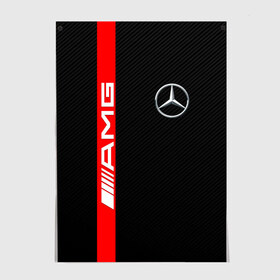 Постер с принтом MERCEDES-BENZ AMG в городе Новоалтайск, 100% бумага
 | бумага, плотность 150 мг. Матовая, но за счет высокого коэффициента гладкости имеет небольшой блеск и дает на свету блики, но в отличии от глянцевой бумаги не покрыта лаком | amg | auto | brabus | carbon | mercedes | sport | авто | автомобиль | автомобильные | амг | брабус | бренд | карбон | марка | машины | мерседес | спорт