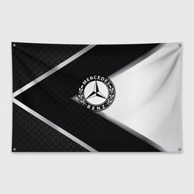 Флаг-баннер с принтом Mercedes-Benz в городе Новоалтайск, 100% полиэстер | размер 67 х 109 см, плотность ткани — 95 г/м2; по краям флага есть четыре люверса для крепления | amg | auto | bmw | hyundai | jdm | lexus | mazda | mercedes | mitsubishi | nissan | porsche | sport | subaru | авто | автомобильные | бмв | бренд | киа | лексус | мазда | марка | мерседес | ниссан | порше | субару | тесла
