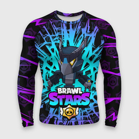 Мужской рашгард 3D с принтом B.S. MECHA CROW BLACK в городе Новоалтайск,  |  | bibi | br | brawl stars | coach mike | crow | leon | leon shark | max | mecha crow | mr.p | phoenix | sally leon | spike | unicorn | virus 8 bit | werewolf | ворон | оборотень | пингвин