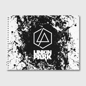 Альбом для рисования с принтом LINKIN PARK [2] в городе Новоалтайск, 100% бумага
 | матовая бумага, плотность 200 мг. | Тематика изображения на принте: linkin | linkin park | music | park | rock | линкин | линкин парк | музыка | парк | рок