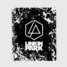 Тетрадь с принтом LINKIN PARK [2] в городе Новоалтайск, 100% бумага | 48 листов, плотность листов — 60 г/м2, плотность картонной обложки — 250 г/м2. Листы скреплены сбоку удобной пружинной спиралью. Уголки страниц и обложки скругленные. Цвет линий — светло-серый
 | linkin | linkin park | music | park | rock | линкин | линкин парк | музыка | парк | рок