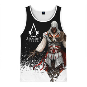 Мужская майка 3D с принтом Assassin’s Creed [04] в городе Новоалтайск, 100% полиэстер | круглая горловина, приталенный силуэт, длина до линии бедра. Пройма и горловина окантованы тонкой бейкой | ezio | game | ubisoft | ассасин крид | кредо ассасина | эцио
