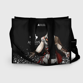 Сумка-шоппер 3D с принтом Assassin’s Creed [04] в городе Новоалтайск, 100% полиэстер | застегивается на металлическую кнопку; внутренний карман застегивается на молнию. Стенки укреплены специальным мягким материалом, чтобы защитить содержимое от несильных ударов
 | ezio | game | ubisoft | ассасин крид | кредо ассасина | эцио