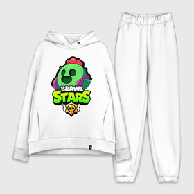 Женский костюм хлопок Oversize с принтом BRAWL STARS SPIKE в городе Новоалтайск,  |  | bibi | brawl stars | coach mike | crow | leon | leon shark | max | mecha crow | mr.p | phoenix | sally leon | spike | sprout | unicorn | virus 8 bit | werewolf | ворон | оборотень | пингвин