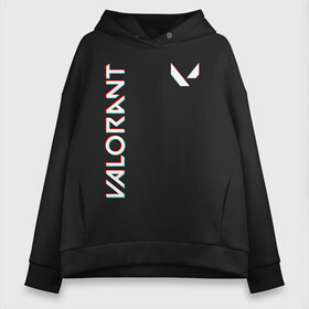 Женское худи Oversize хлопок с принтом VALORANT (GLITCH) в городе Новоалтайск, френч-терри — 70% хлопок, 30% полиэстер. Мягкий теплый начес внутри —100% хлопок | боковые карманы, эластичные манжеты и нижняя кромка, капюшон на магнитной кнопке | breach | cs go | cypher | jett | league of legends | legends of runeterra | lol | omen | overwatch | phoenix | riot | riot games | sage | sona | sova | valorant | viper | валорант | кс го | лига легенд | лол