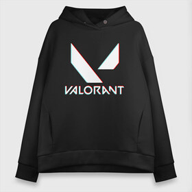 Женское худи Oversize хлопок с принтом VALORANT (GLITCH) в городе Новоалтайск, френч-терри — 70% хлопок, 30% полиэстер. Мягкий теплый начес внутри —100% хлопок | боковые карманы, эластичные манжеты и нижняя кромка, капюшон на магнитной кнопке | breach | cs go | cypher | jett | league of legends | legends of runeterra | lol | omen | overwatch | phoenix | riot | riot games | sage | sona | sova | valorant | viper | валорант | кс го | лига легенд | лол