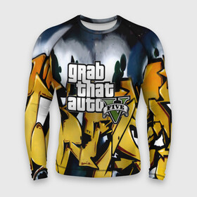 Мужской рашгард 3D с принтом GTA5 в городе Новоалтайск,  |  | grand theft auto 2 | grand theft auto 3 | grand theft auto v | grand theft auto: san andreas | grand theft auto: vice city | gta 1 | gta 2 | gta 3 | gta 4 | gta 5 | gta online | gta v | город | игры