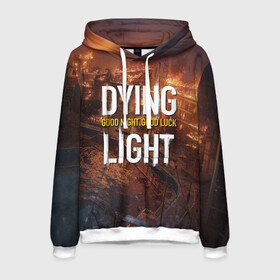 Мужская толстовка 3D с принтом DYING LIGHT (Z) в городе Новоалтайск, 100% полиэстер | двухслойный капюшон со шнурком для регулировки, мягкие манжеты на рукавах и по низу толстовки, спереди карман-кенгуру с мягким внутренним слоем. | Тематика изображения на принте: dying light | dying light 2 | survival horror | zombie | апокалипсис | даинг лайт | зомби | зомби апокалипсис | конец света | угасающий свет