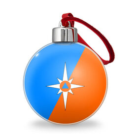 Ёлочный шар с принтом МЧС России в городе Новоалтайск, Пластик | Диаметр: 77 мм | 112 | 23 февраля | 27 декабря | firefighter | герб | гкчс | знак | лого | логотип | министерство | мчс | мчс россии | мчсник | по чрезв | пожарная охрана | пожарник | пожарный | пч | россии | рф | символ | ситуации