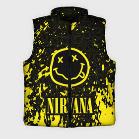 Мужской жилет утепленный 3D с принтом NIRVANA в городе Новоалтайск,  |  | nirvana | nirvana smells like | rock | teen spirit | курт кобейн | нирвана | песни | рок.