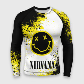 Мужской рашгард 3D с принтом NIRVANA в городе Новоалтайск,  |  | nirvana | nirvana smells like | rock | teen spirit | курт кобейн | нирвана | песни | рок.