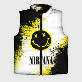 Мужской жилет утепленный 3D с принтом NIRVANA в городе Новоалтайск,  |  | nirvana | nirvana smells like | rock | teen spirit | курт кобейн | нирвана | песни | рок.