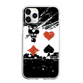 Чехол для iPhone 11 Pro матовый с принтом Масть в городе Новоалтайск, Силикон |  | Тематика изображения на принте: black | covid 19 | pandemic | red | virus | white | белый | вирус | коронавирус | красный | масть | черный | эпидемия