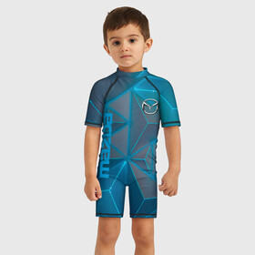 Детский купальный костюм 3D с принтом MAZDA. в городе Новоалтайск, Полиэстер 85%, Спандекс 15% | застежка на молнии на спине | abstract | auto | brand | car | geometry | mazda | sport | texture | абстракция | авто | автомобильные | бренд | геометрия | классика | мазда | машины | модные | спорт | стиль | текстура