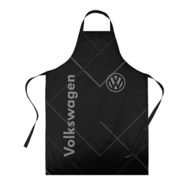 Фартук 3D с принтом VOLKSWAGEN. в городе Новоалтайск, 100% полиэстер | общий размер — 65 х 85 см, ширина нагрудника — 26 см, горловина — 53 см, длина завязок — 54 см, общий обхват в поясе — 173 см. Принт на завязках и на горловине наносится с двух сторон, на основной части фартука — только с внешней стороны | abstract | auto | brand | car | geometry | sport | texture | volkswagen | абстракция | авто | автомобильные | бренд | геометрия | классика | машины | модные | спорт | стиль | текстура | фольксваген