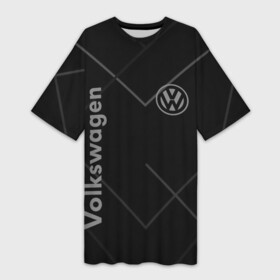 Платье-футболка 3D с принтом VOLKSWAGEN. в городе Новоалтайск,  |  | abstract | auto | brand | car | geometry | sport | texture | volkswagen | абстракция | авто | автомобильные | бренд | геометрия | классика | машины | модные | спорт | стиль | текстура | фольксваген