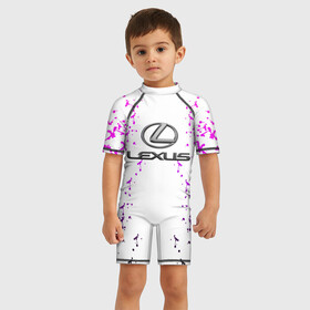 Детский купальный костюм 3D с принтом LEXUS в городе Новоалтайск, Полиэстер 85%, Спандекс 15% | застежка на молнии на спине | abstract | auto | brand | car | geometry | lexus | sport | texture | абстракция | авто | автомобильные | бренд | геометрия | классика | лексус | машины | модные | спорт | стиль | текстура