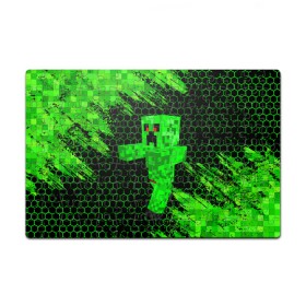 Пазл магнитный 126 элементов с принтом MINECRAFT CREEPER в городе Новоалтайск, полимерный материал с магнитным слоем | 126 деталей, размер изделия —  180*270 мм | Тематика изображения на принте: creeper | game | minecraft | блоки | игра | квадраты | компьютерная игра | крипер | майнкрафт
