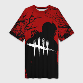 Платье-футболка 3D с принтом DEAD BY DAYLIGHT. в городе Новоалтайск,  |  | dbd | dead by daylight | survival horror | дбд | мертвы к рассвету