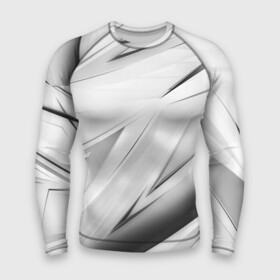 Мужской рашгард 3D с принтом GEOMETRY STRIPES WHITE в городе Новоалтайск,  |  | abstraction | geometry | hexagon | stripes | text | texture | абстракция | геометрия | красный | линии | неон | неоновый | полосы | соты | текстура | фигуры | черный