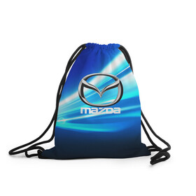 Рюкзак-мешок 3D с принтом MAZDA в городе Новоалтайск, 100% полиэстер | плотность ткани — 200 г/м2, размер — 35 х 45 см; лямки — толстые шнурки, застежка на шнуровке, без карманов и подкладки | Тематика изображения на принте: amg | auto | bmw | honda | jdm | mercedes | nissan | porsche | racing | sport | subar | toyota | автомобил | автомобильные | киа | лексус | марка | машины | митсубиси | ниссан | порше | спорт | субару | тесла | тойота | хонда