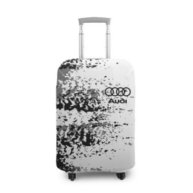 Чехол для чемодана 3D с принтом AUDI. в городе Новоалтайск, 86% полиэфир, 14% спандекс | двустороннее нанесение принта, прорези для ручек и колес | abstract | audi | auto | brand | car | geometry | sport | texture | абстракция | авто | автомобильные | ауди | бренд | геометрия | классика | машины | модные | спорт | стиль | текстура