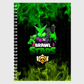 Тетрадь с принтом Brawl Stars Virus 8-Bit в городе Новоалтайск, 100% бумага | 48 листов, плотность листов — 60 г/м2, плотность картонной обложки — 250 г/м2. Листы скреплены сбоку удобной пружинной спиралью. Уголки страниц и обложки скругленные. Цвет линий — светло-серый
 | Тематика изображения на принте: 8 bit | 8 bit brawl | brawl stars virus 8 bit | virus | virus 8 bit | бравл старс вирус | бравл старс вирус 8 бит | вирус 8 бит | восемь бит