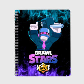 Тетрадь с принтом Brawl Stars DJ Frank в городе Новоалтайск, 100% бумага | 48 листов, плотность листов — 60 г/м2, плотность картонной обложки — 250 г/м2. Листы скреплены сбоку удобной пружинной спиралью. Уголки страниц и обложки скругленные. Цвет линий — светло-серый
 | brawl | brawl brawl stars | brawl stars | dj frank | frank | franky | бравл | бравл старс | бравл фрэнк | диджей | диджей фрэнк | френк | фрэнк