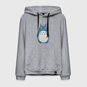 Мужская толстовка хлопок с принтом My Neighbor Totoro синий заяц в городе Новоалтайск, френч-терри, мягкий теплый начес внутри (100% хлопок) | карман-кенгуру, эластичные манжеты и нижняя кромка, капюшон с подкладом и шнурком | totoro | аниме | мой сосед тоторо | мультфильм | тоторо | фэнтези | хаяо миядзаки