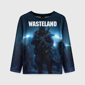 Детский лонгслив 3D с принтом Wasteland 3 в городе Новоалтайск, 100% полиэстер | длинные рукава, круглый вырез горловины, полуприлегающий силуэт
 | Тематика изображения на принте: game wasteland 3 | post apocalyptic | wasteland | wasteland 2 | wasteland 3 | вастеленд | вестерленд | вестленд | вэстелэнд | игра wasteland | постапакалипсис | пустошь | ядерная зима