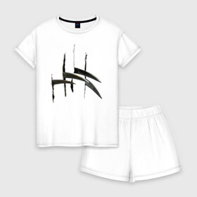 Женская пижама с шортиками хлопок Кошмар на Улице Вязов: в городе Новоалтайск, 100% хлопок | футболка прямого кроя, шорты свободные с широкой мягкой резинкой | a nightmare on elm street | freddy krueger | vdzabma | фредди крюгер