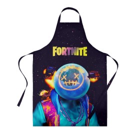 Фартук 3D с принтом Astro Jack Fortnite в городе Новоалтайск, 100% полиэстер | общий размер — 65 х 85 см, ширина нагрудника — 26 см, горловина — 53 см, длина завязок — 54 см, общий обхват в поясе — 173 см. Принт на завязках и на горловине наносится с двух сторон, на основной части фартука — только с внешней стороны | astro jack | astronaut | astronomical | astronomy | fortnite | fortnite chapter 2 | астро джек | астронавт | астрономикал | астрономия | ивент | концерт фортнайт | скин | фортнайт