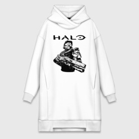 Платье-худи хлопок с принтом HALO в городе Новоалтайск,  |  | combat evolved | halo | halo 2 | игра | ковенант | мастер чиф | стрелялка | хало | хало 2 | шутер | элит арбитр