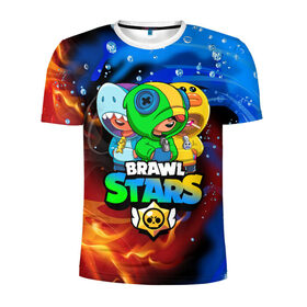 Мужская футболка 3D спортивная с принтом BRAWL STARS LEON SKINS в городе Новоалтайск, 100% полиэстер с улучшенными характеристиками | приталенный силуэт, круглая горловина, широкие плечи, сужается к линии бедра | Тематика изображения на принте: bibi | brawl stars | coach mike | crow | leon | leon shark | max | mecha crow | mr.p | phoenix | sally leon | spike | sprout | unicorn | virus 8 bit | werewolf | ворон | оборотень | пингвин