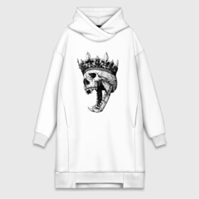 Платье-худи хлопок с принтом Fangs в городе Новоалтайск,  |  | crown | fangs | jaw | orbits | skull | teeth | елазницы | зубы | клыки | корона | оскал | пасть | череп