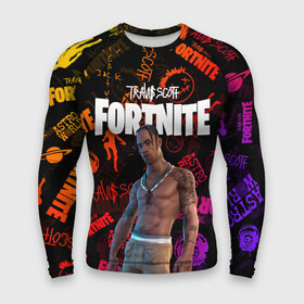 Мужской рашгард 3D с принтом TRAVIS SCOTT+FORTNITE в городе Новоалтайск,  |  | america | astro jack | astroworld | cactus jack | fortnite | fortnite 2 | fortnite х | rap | travis scott | usa | wish you were here | америка | астро джек | зарубежный реп | кактус джек | реп | сша | трэвис скотт | фортнайт | фортнайт 2