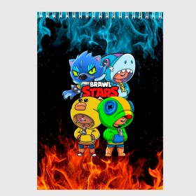 Скетчбук с принтом Brawl Stars Leon Quattro в городе Новоалтайск, 100% бумага
 | 48 листов, плотность листов — 100 г/м2, плотность картонной обложки — 250 г/м2. Листы скреплены сверху удобной пружинной спиралью | Тематика изображения на принте: brawl leon | brawl stars | leon | leon green | leon sally | leon shark | leon wolf | бравл старс | леон | леон акула | леон бравл | леон волк | леон салли